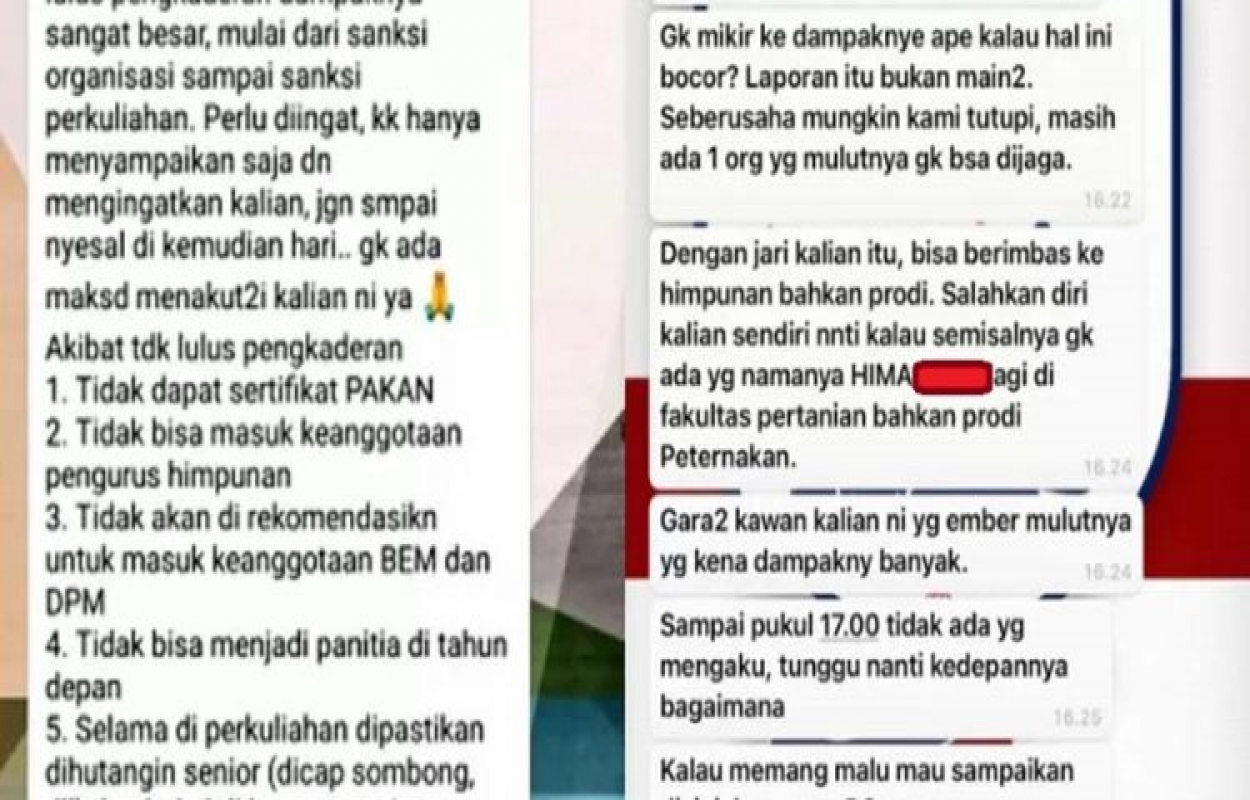 Foto: Hima Kampus di Kalbar Ancam Maba untuk Ikut Ospek Meski Pandemi, Berikut Kronologinya | Pifa Net