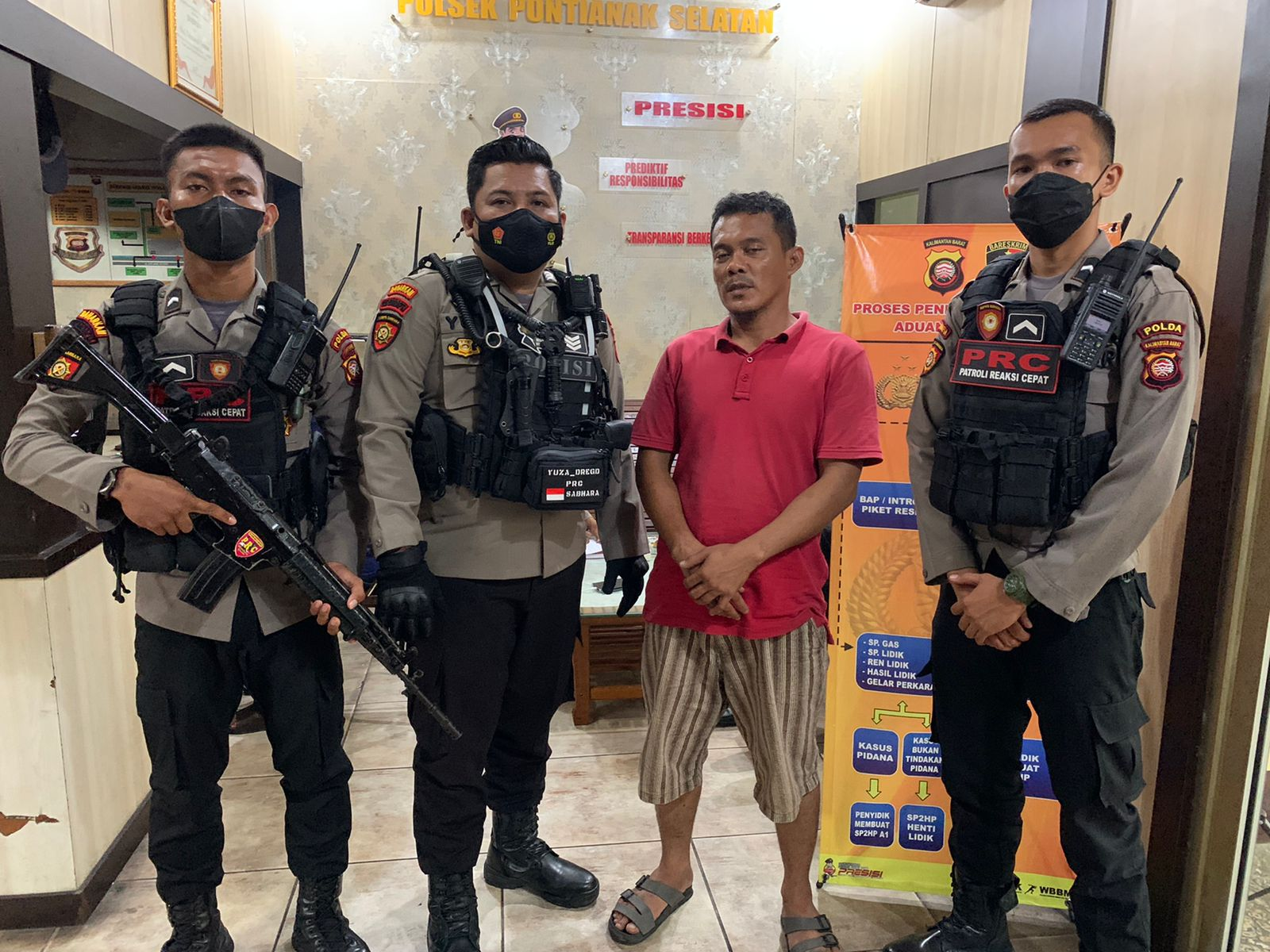 Foto: Tim PRC Dit Samapta Polda Kalbar Ringkus Pelaku Curi Pagar Besi | Pifa Net