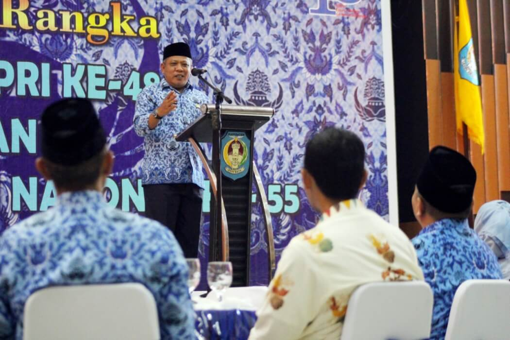 Foto: Hut Ke-50 KORPRI, Bagi Bupati Muda Tugas Birokrasi adalah Memastikan Rakyat Terlayani | Pifa Net