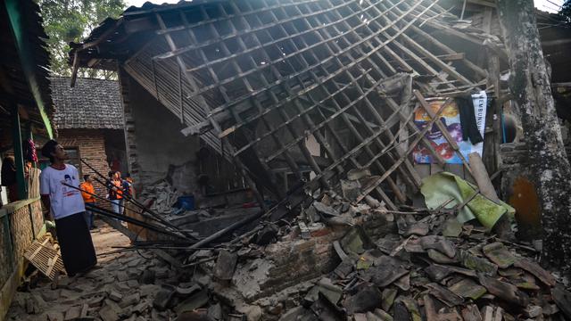 Dampak kerusakan di Sumur, Pandeglang, Banten. Foto: Liputan6