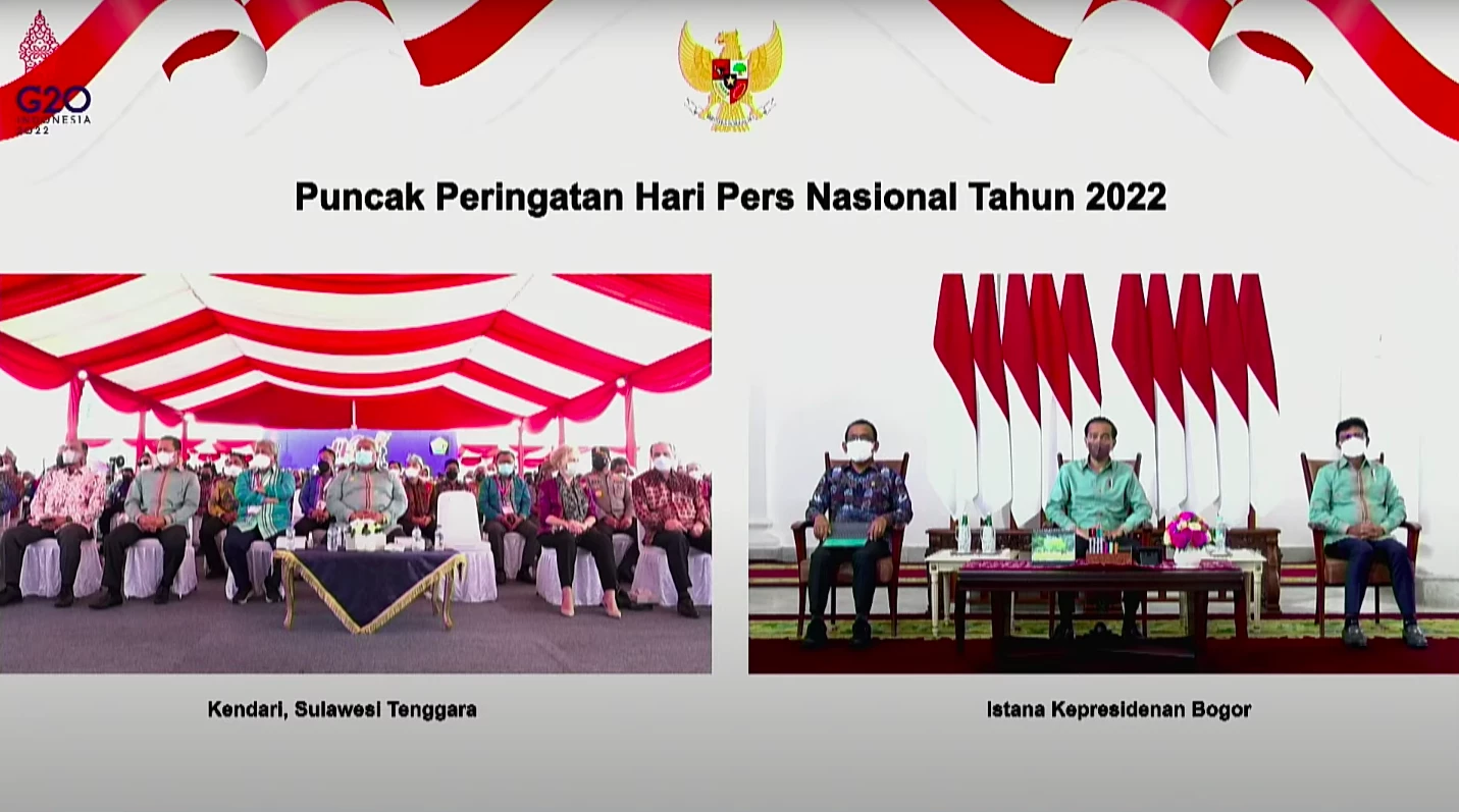 Foto: HPN 2022, Jokowi Apresiasi Insan Pers yang Terus Bangun Optimisme dan Harapan Ditengah Pandemi | Pifa Net