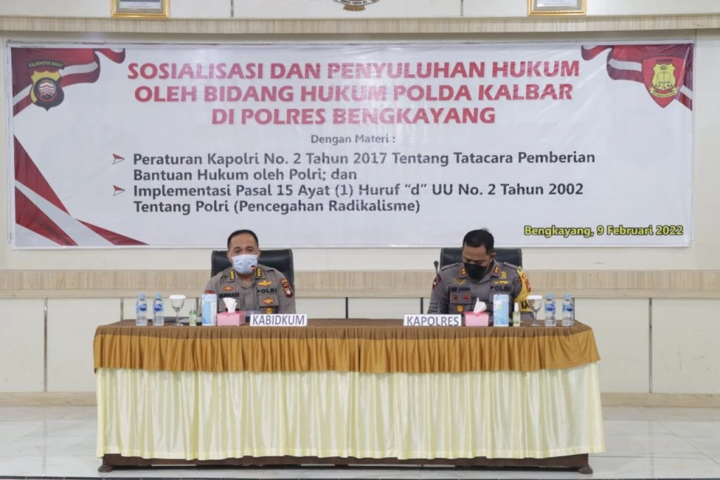 Foto: Personel Polres Bengkayang Dapat Sosialisasi dan Penyuluhan Hukum dari Bidkum Polda Kalbar | Pifa Net