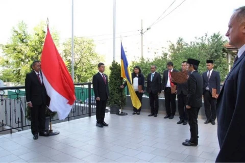 KBRI Kiev, Ukraina. Foto: Dok. KBRI Kiev