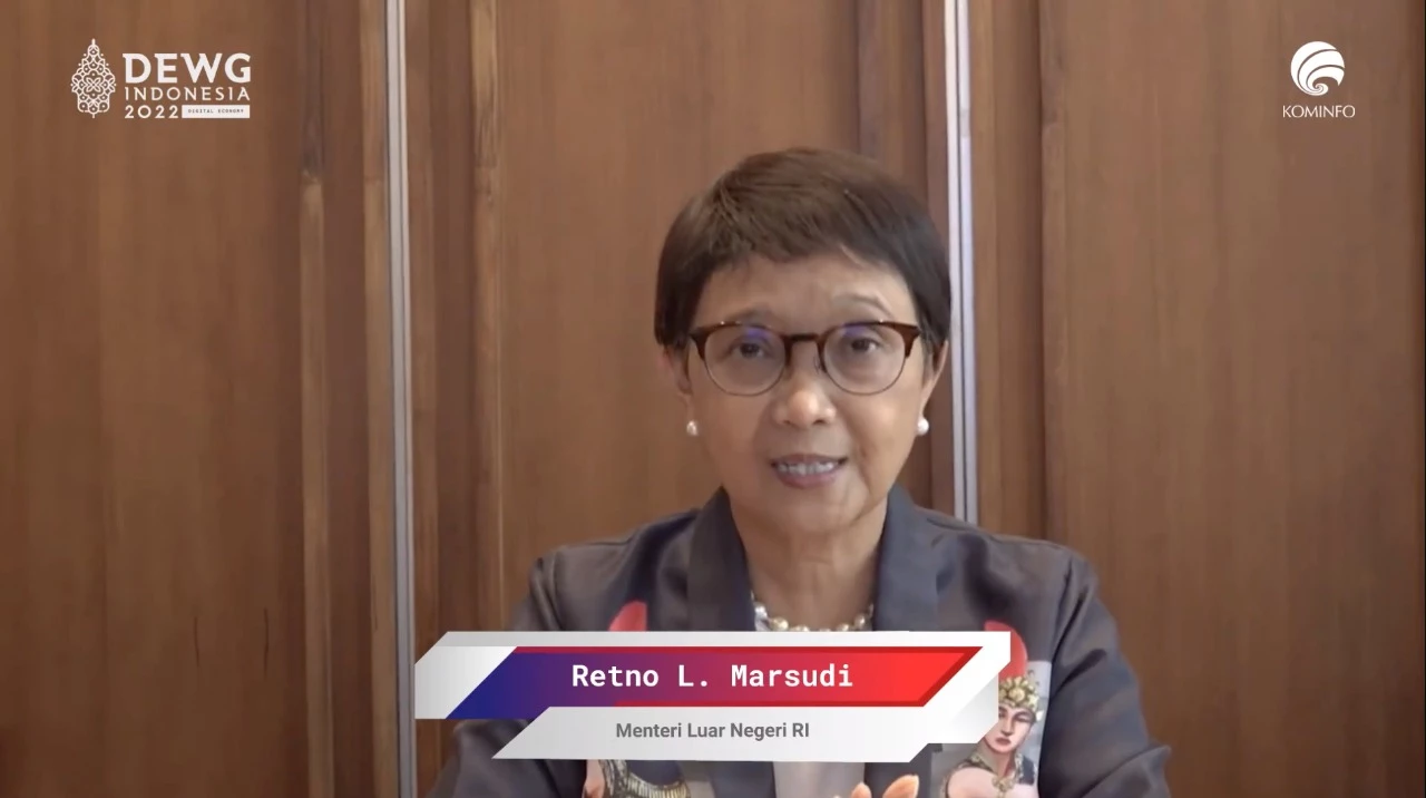 Foto: Menlu RI Tegaskan Nilai Penting Transformasi Digital untuk Dukung Pemulihan Ekonomi Global | Pifa Net
