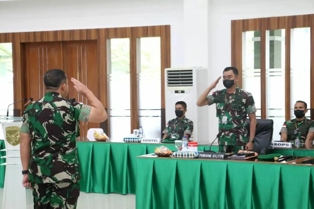 Foto: Evaluasi Progja dan Sampaikan Pokok Kebijakan, Pangdam XII/Tpr Buka Rapim Kodam Tahun 2022     | Pifa Net