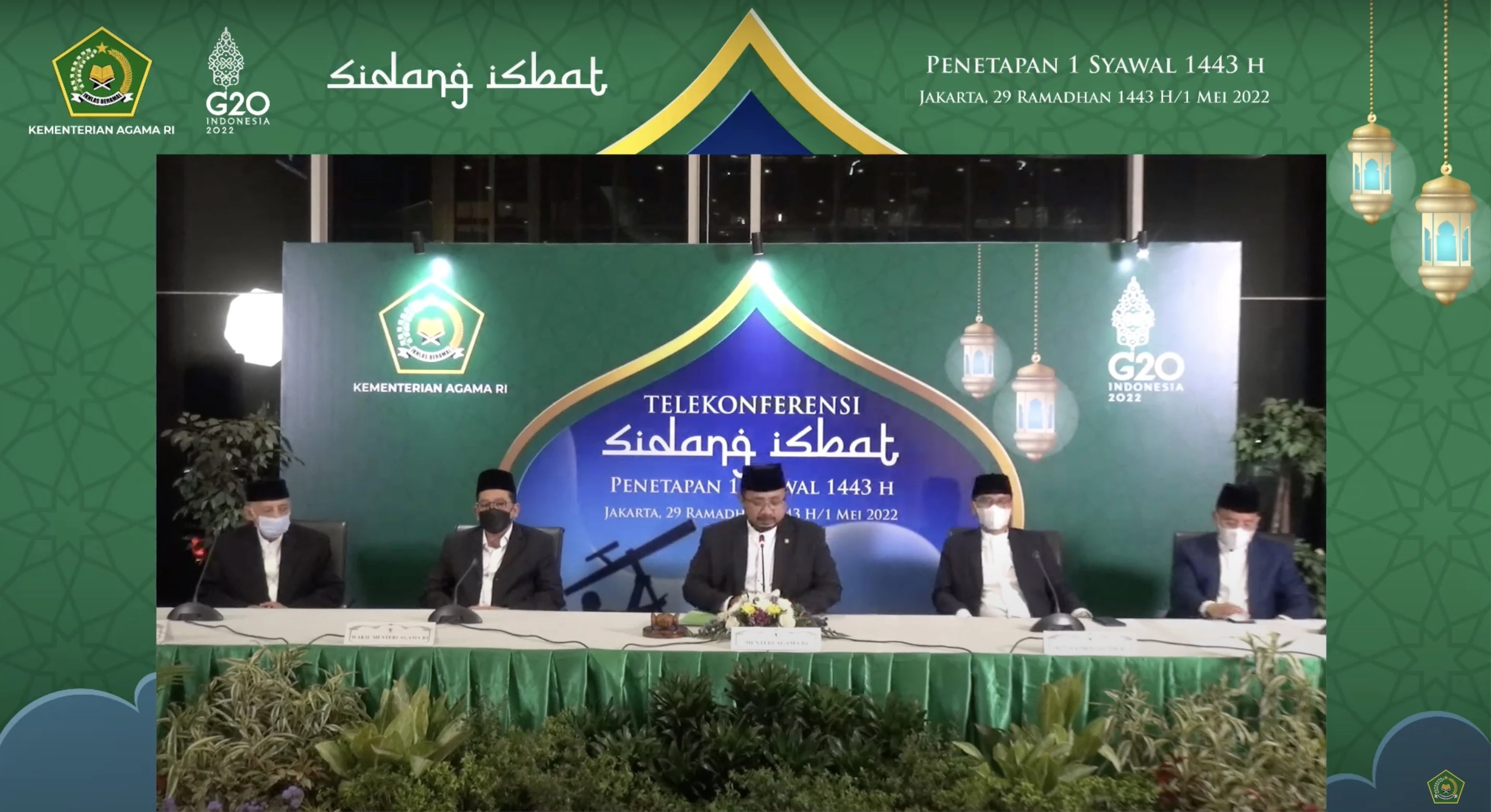 Foto: Pemerintah Tetapkan Idul Fitri 1 Syawal 1443 H Jatuh Pada Senin, 2 Mei 2022 | Pifa Net