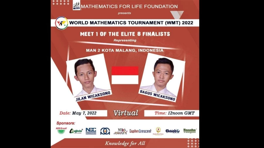 Foto: Bangga! Dua Siswa MAN 2 Kota Malang Juara 3 Turnamen Matematika Dunia | Pifa Net