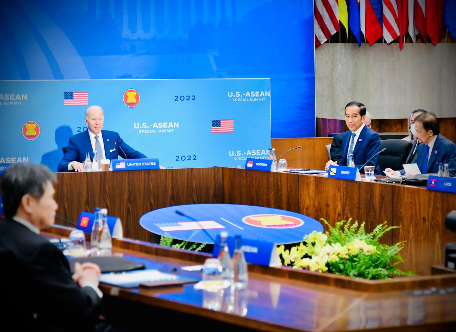 Foto: Presiden Jokowi saat di KTT ASEAN-AS: Hentikan Perang Sekarang Juga! | Pifa Net