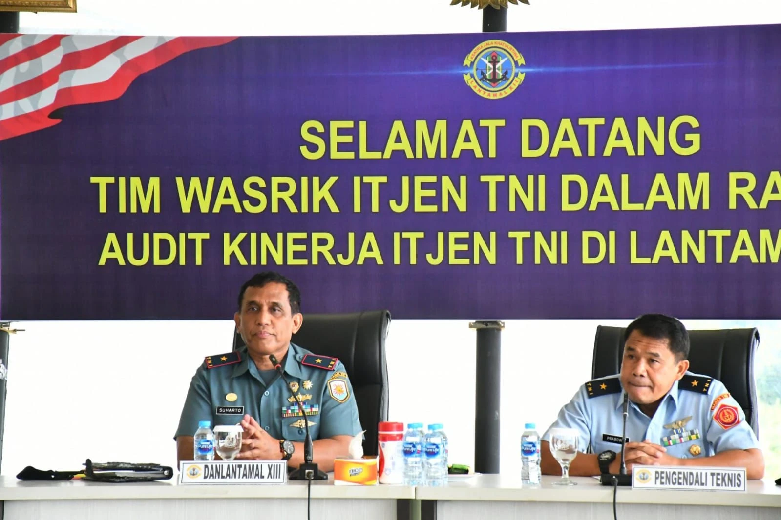 Foto: Pangkalan Utama TNI AL XII Menerima Tim Audit Kinerja Inspektorat Jenderal  TNI Di Mako Lantamal Xll | Pifa Net