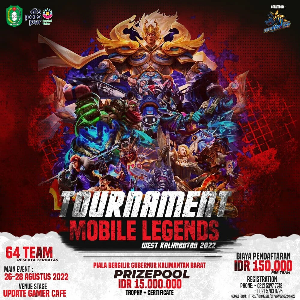 Foto: Esport Journalist Pontianak Gelar Turnamen Mobile Legend Piala Gubernur Kalbar | Pifa Net