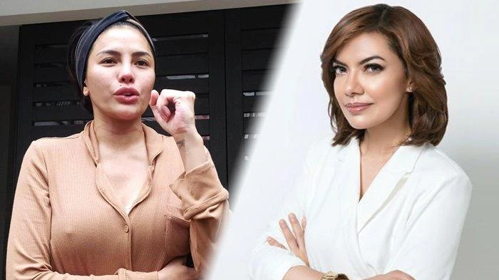 Nikita Mirzani dan Najwa Shihab. (Foto: Tribun Medan)