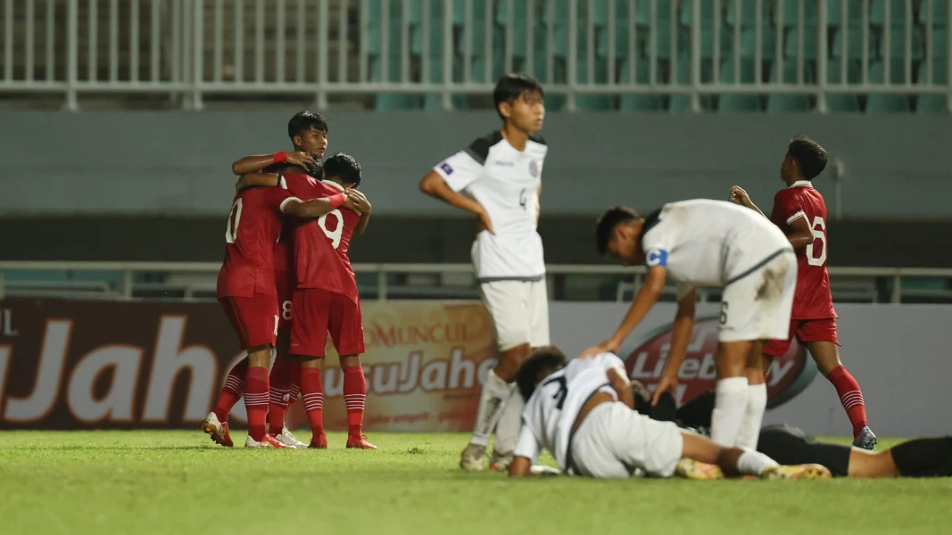 Foto: Kalahkan Guam 14-0, Garuda Muda Persembahkan Kemenangan untuk Korban Tragedi Kanjuruhan | Pifa Net