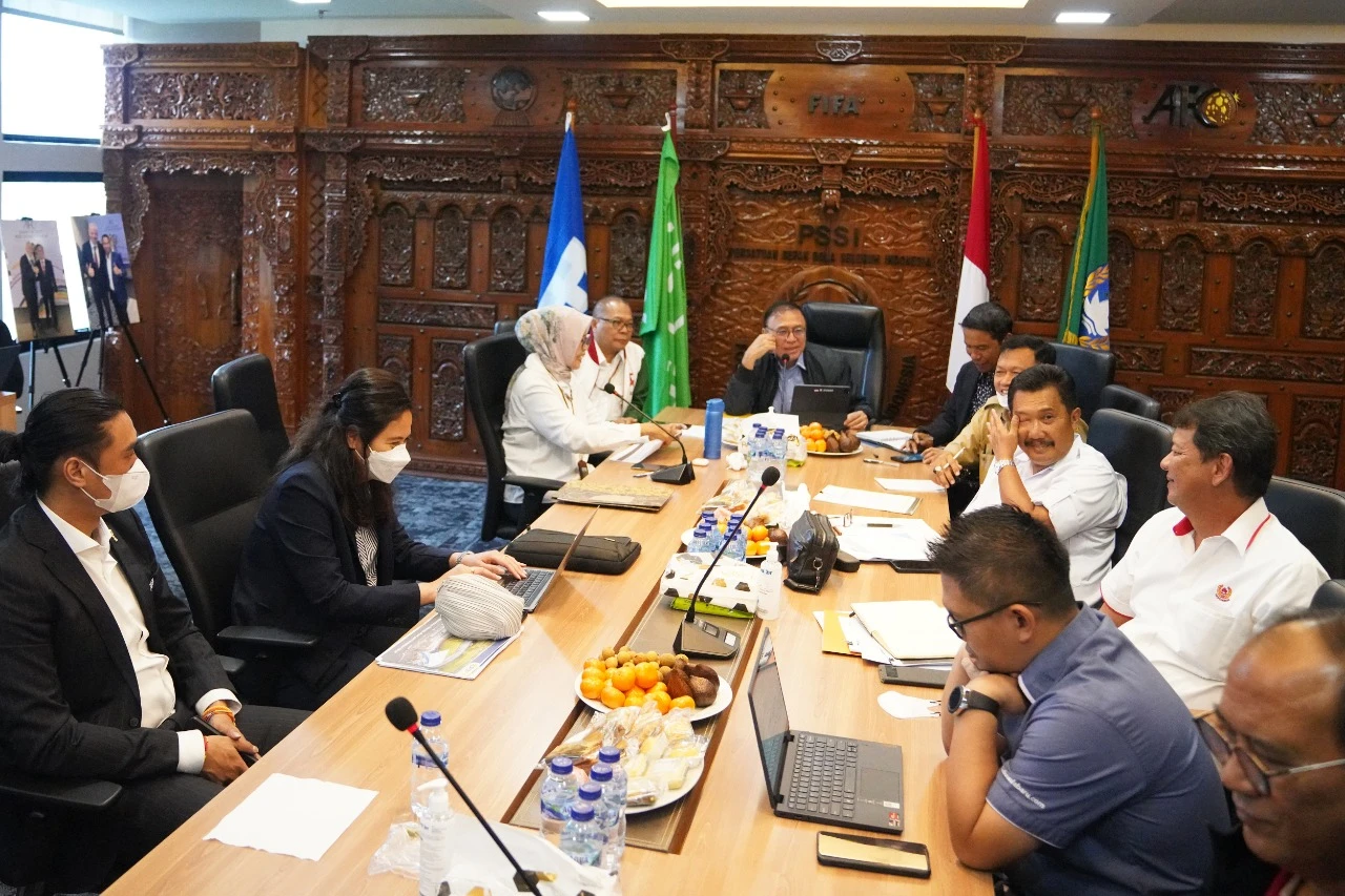 Rapat kedua Satgas Transformasi Sepak Bola Indonesia. (Foto: Dok. PSSI)