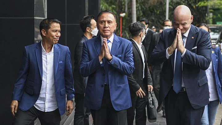 Kunjungan FIFA ke Indonesia pada Oktober 2022 lalu. (Foto: ANTARA FOTO/M Risyal Hidayat)