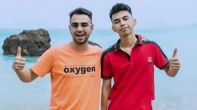 Raffi Ahmad bersama Dimas Ahmad. (Foto: Instagram @dimas_baam)