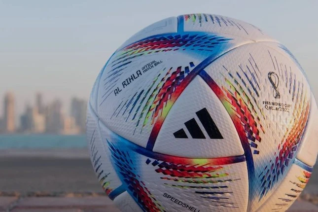 Bola 'Al Rihla' yang menjadi bola resmi Piala Dunia 2022. (Foto: Dok. FIFA)