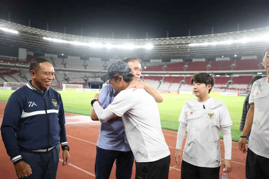 Foto: Kata Ketum PSSI Soal Nasib Shin Tae-yong Usai Gagal Bawa Indonesia Juara AFF 2022 | Pifa Net