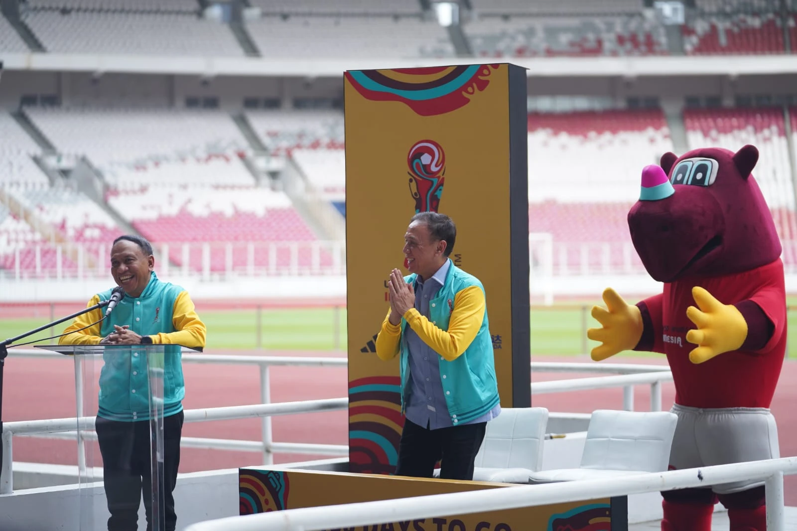 Menpora saat menyampaikan sambutannya di acara100 hari menuju Piala Dunia U-20 Indonesia 2023™️. (Dok. PSSI)