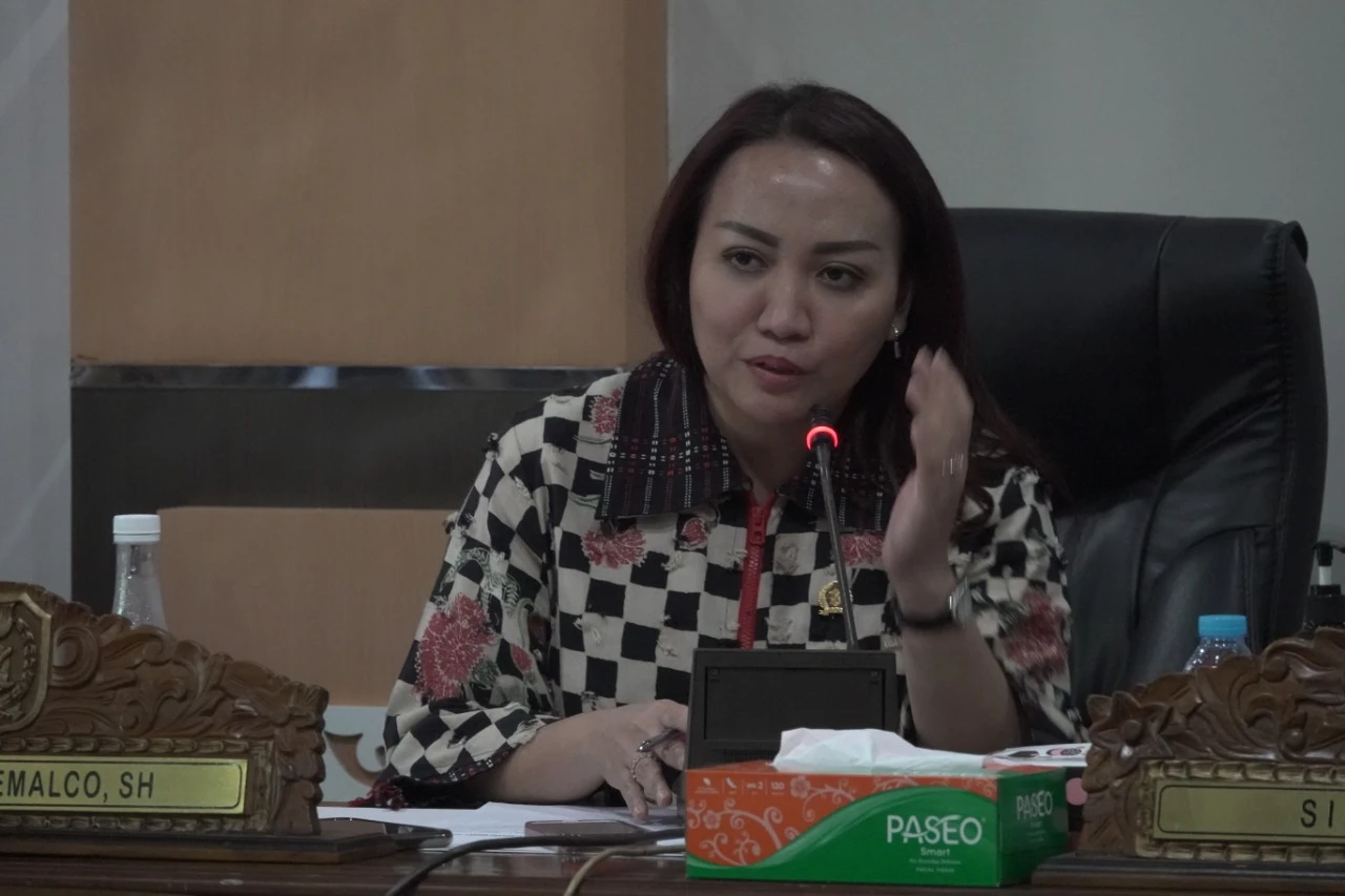 Ketua Komisi I DPRD Kalbar, Angeline Fremalco meminta Pemprov fokus membenahi infrastruktur di hulu Kalbar. (Foto: Dok. DPRD Kalbar)