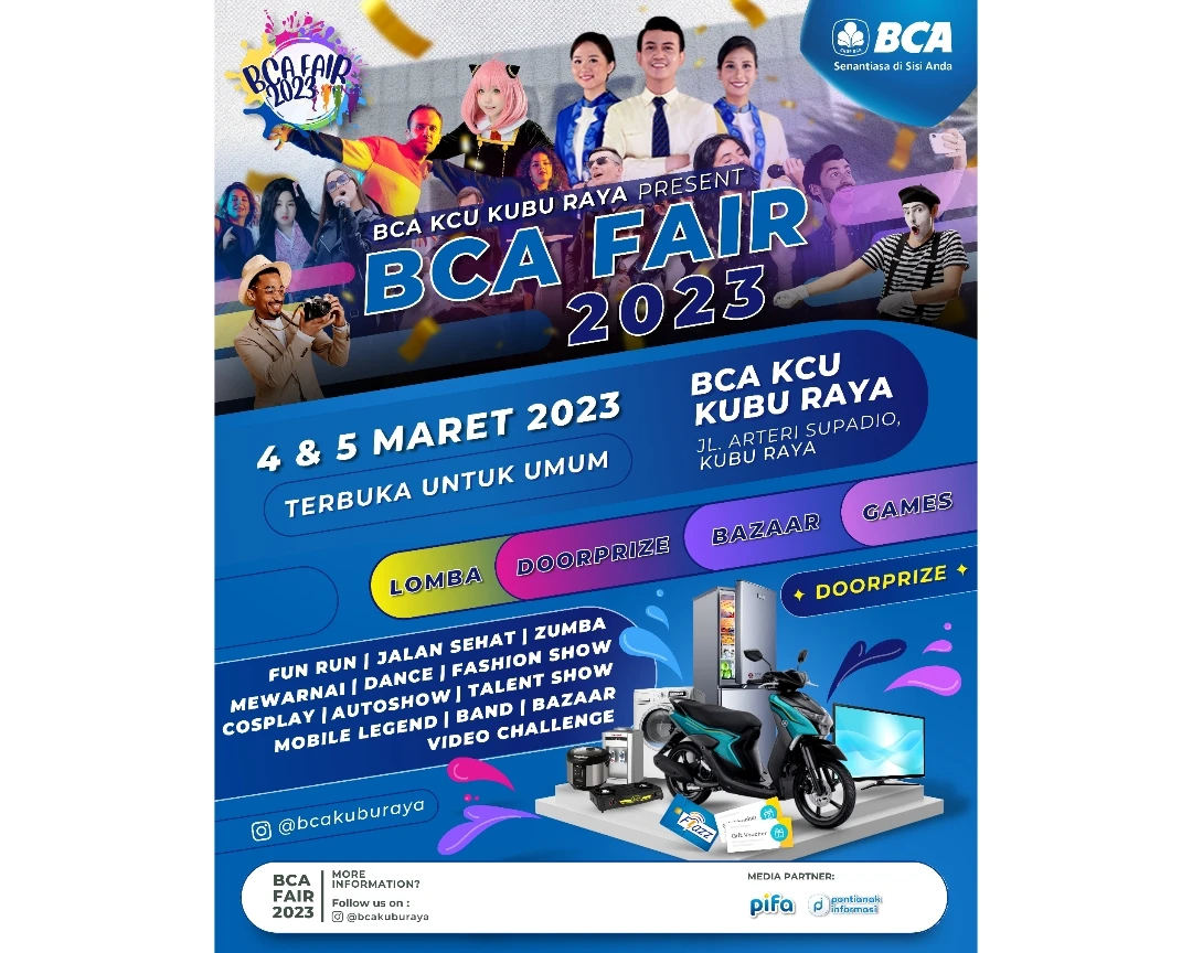 Poster BCA FAIR 2023. Event ini akan diselenggarakan pada 4-5 Maret weekend ini. (Dok. PIFA)