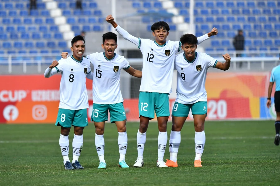 Foto: Garuda Muda Raih Kemenangan Perdana di Piala Asia, STY Ucapkan Syukur dan Terima Kasih | Pifa Net