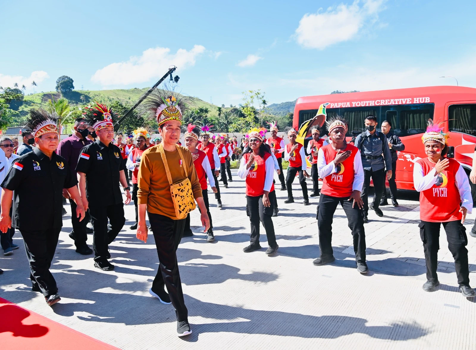 Presiden Jokowi mengunjungi PYCH, di Kota Jayapura, Provinsi Papua (21/3/2023). (Dok. BPMI Setpres/Laily Rachev)
