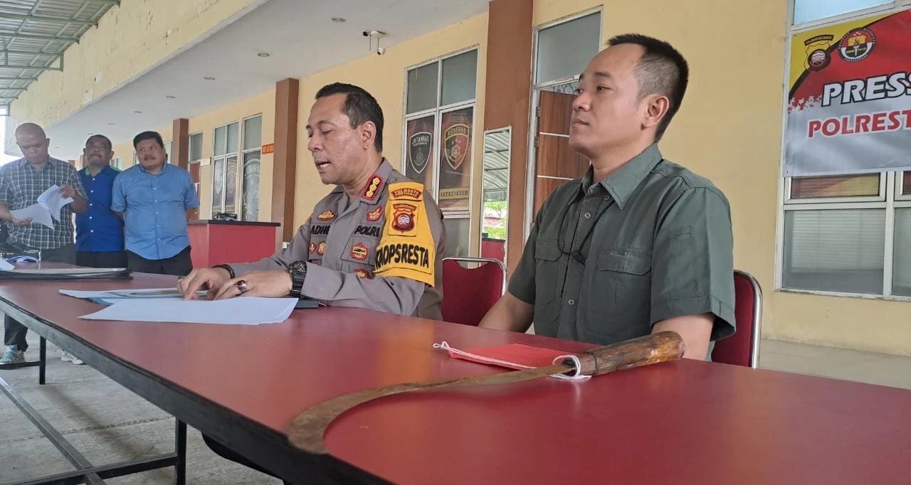 Rilis pengungkapan kasus pembunuhan Jalan Suwignyo. (Dok. PIFA/Andrie P Putra)