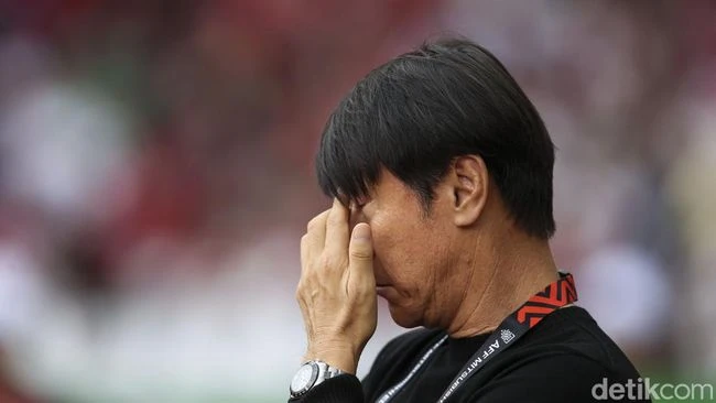 Pelatih Timnas Indonesia, Shin Tae-yong, kecewa Piala Dunia U-20 di Indonesia batal. (Detikcom)