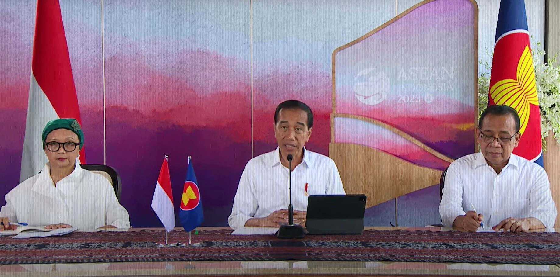 Presiden Joko Widodo (Jokowi) berharap agar kasus perdagangan manusia diberantas tunta. (Dok: Setkab RI)