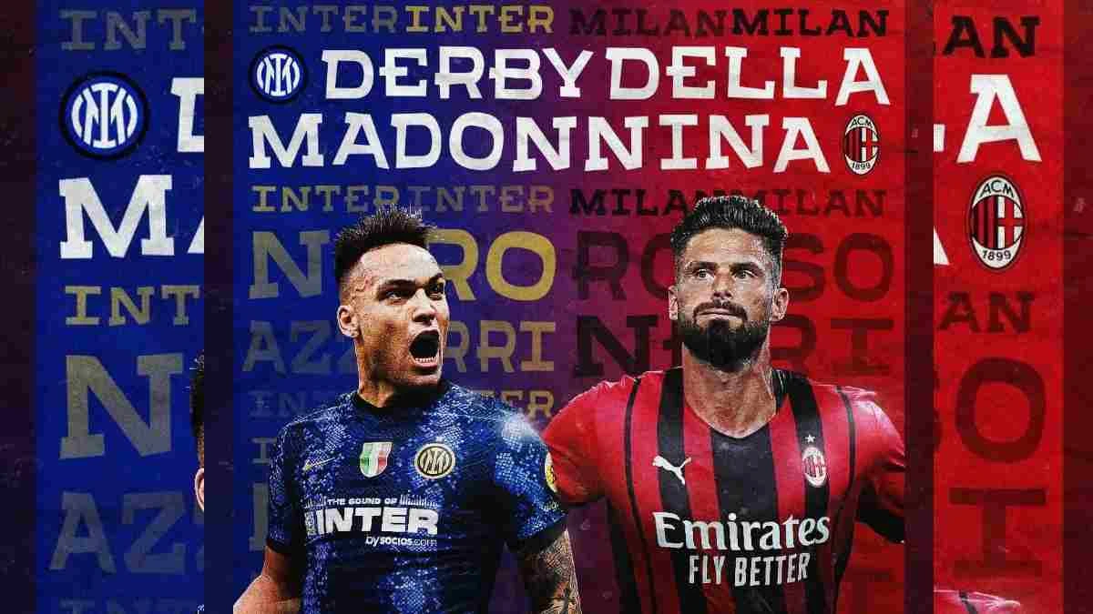 Derby della Madonnia AC Milan vs Inter Milan di semifinal UCL. (Instagram @seriea)