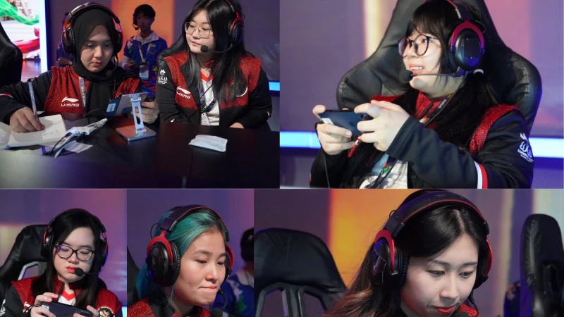 Tim Mobile Legend Wanita Indonesia kalahkan Kamboja di SEA Games 2023. (Dok. PB ESI)