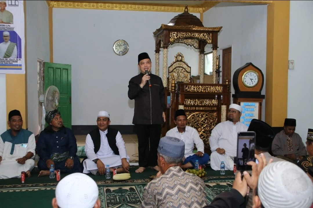 Halal Bihalal Idulfitri 1444 H di Masjid Babussalam, Desa Rasau Jaya 2, Kubu Raya. (Dok. Istimewa)
