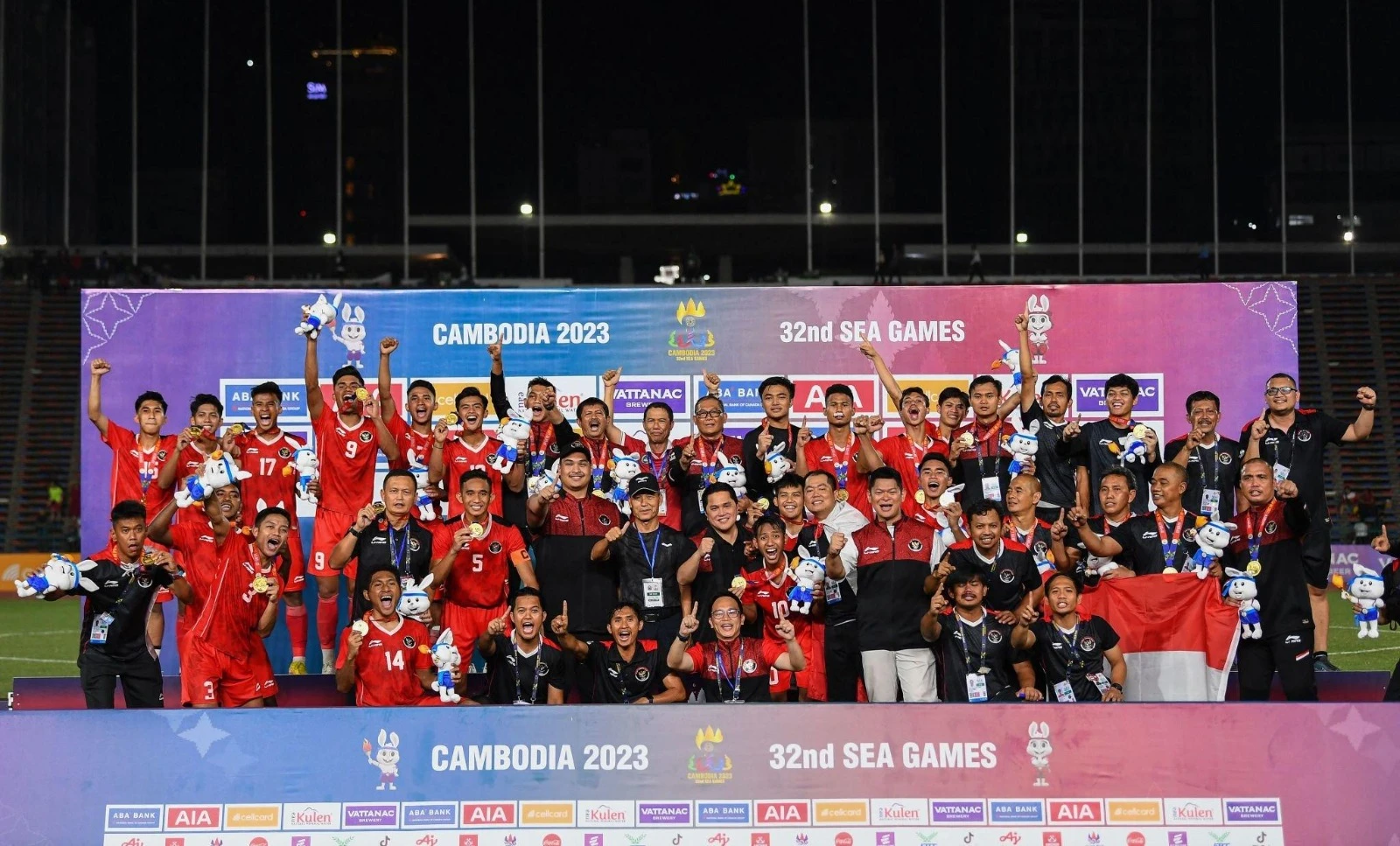 Timnas U-22 Indonesia meraih medali emas SEA Games 2023 Kamboja. (Dok. PSSI)