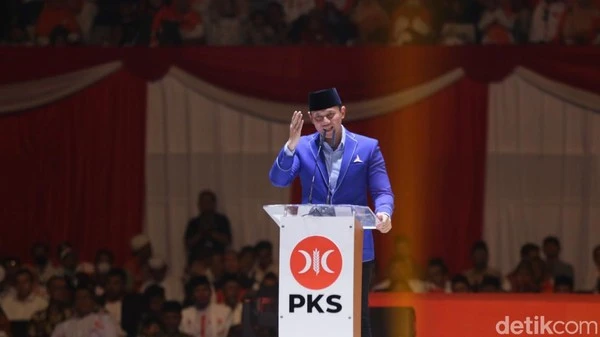 Ketum partai Demokrat, AHY menyampaikan kritik penegakan hukum di Indonesia. (Detikcom)
