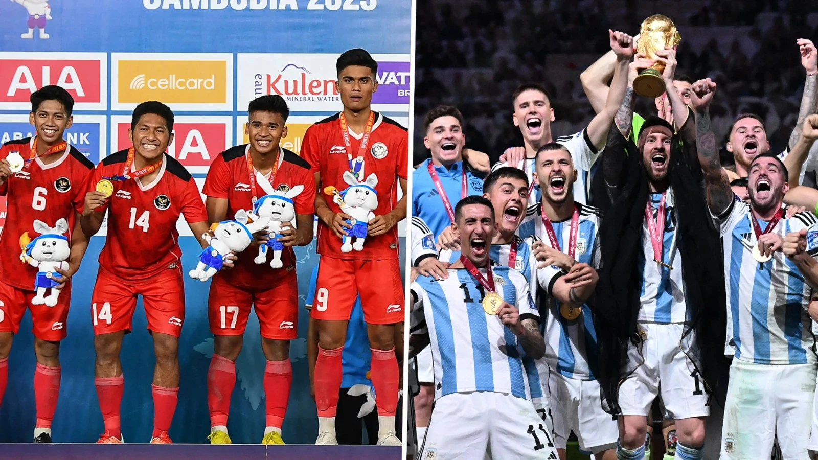 Indonesia bakal melawan juara Piala Dunia 2022 di FIFA Matchday Juni. (Getty Images)
