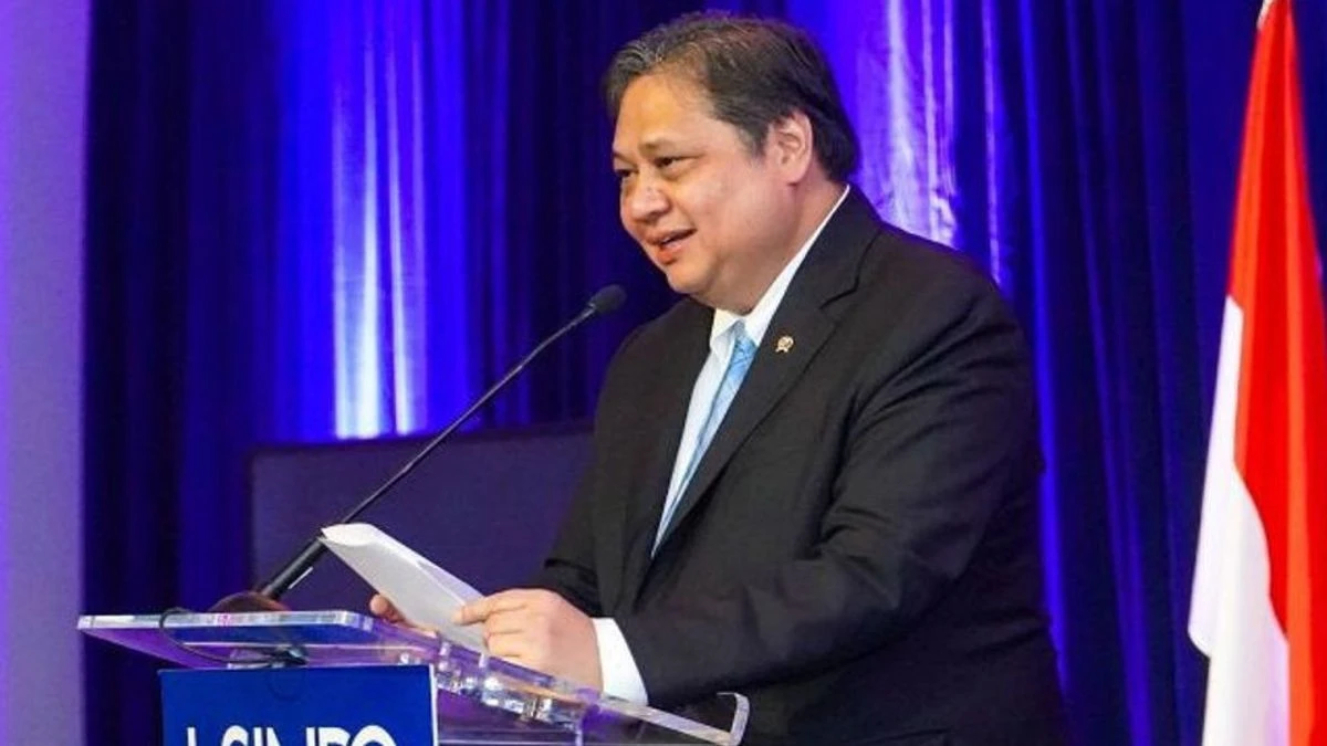 Menko Perekonomian Airlangga Hartarto akan bertolak ke Uni Eropa. (Antara)