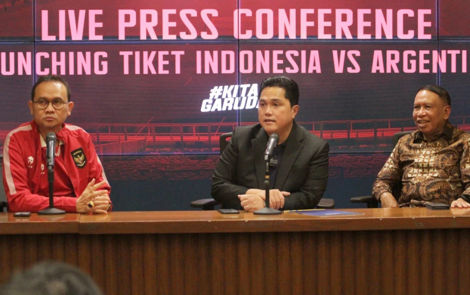 Info penjualan tiket FIFA Matchday Indonesia vs Argentina. (Dok. PSSI)