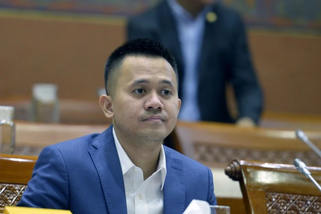 Anggota Komisi VI DPR Fraksi PDI Perjuangan (PDIP) Mufti Anam mendoakan Erick Thohir jadi Cawapres Ganjar Pranowo. (Dok. DPR RI)