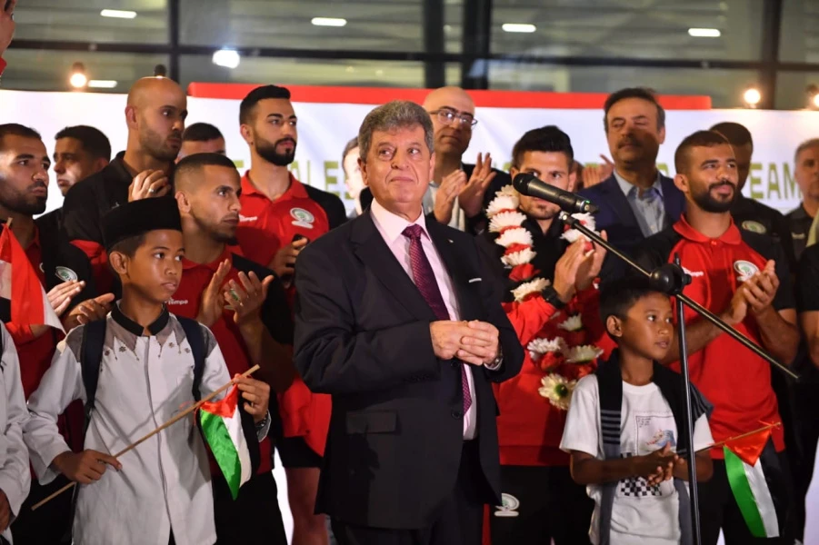 Foto: Timnas Palestina Tiba di Indonesia, Ketum PSSI: Ingat, Rankingnya Lebih Tinggi dari Kita! | Pifa Net