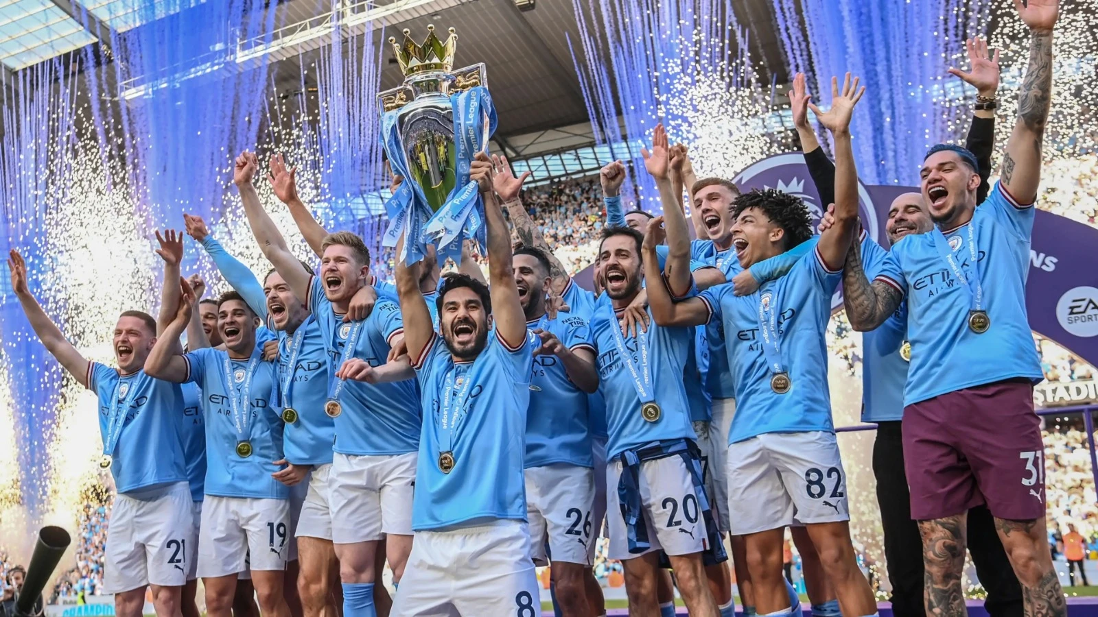 Foto: Juara Liga Champions, Manchester City Raih Treble Winners | Pifa Net