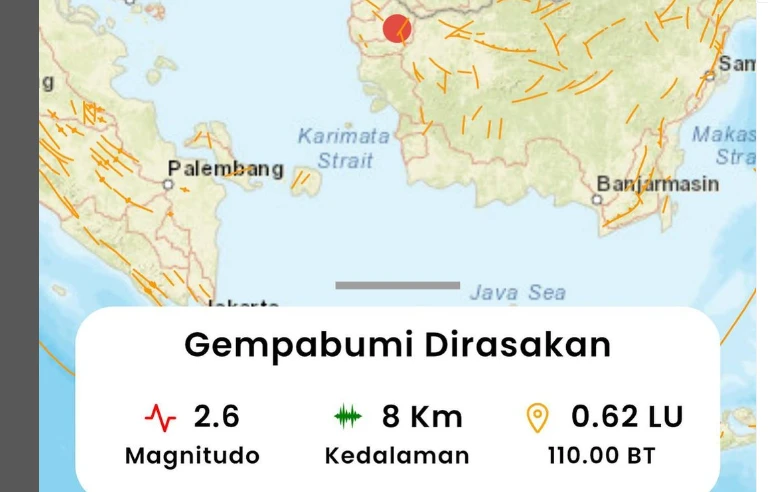 Foto: Gempa Bumi M 2,6 Guncang Landak, BMKG Imbau Warga Waspada | Pifa Net