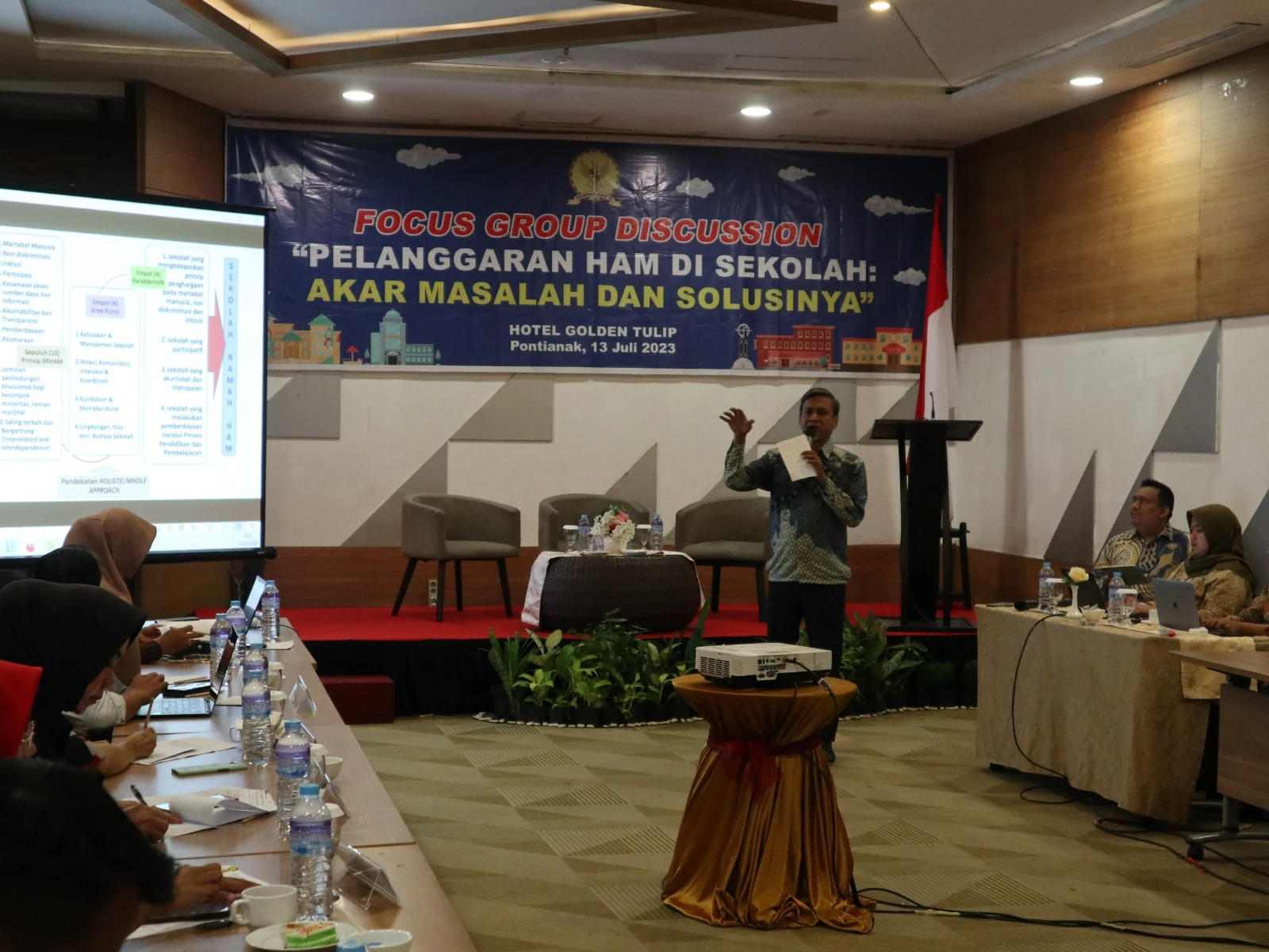 Komnas HAM Kalbar memaksimalkan Program Sekolah Ramah HAM, adakan FGD dengan sejumlah instansi pendidikan. (Dok. Istimewa)