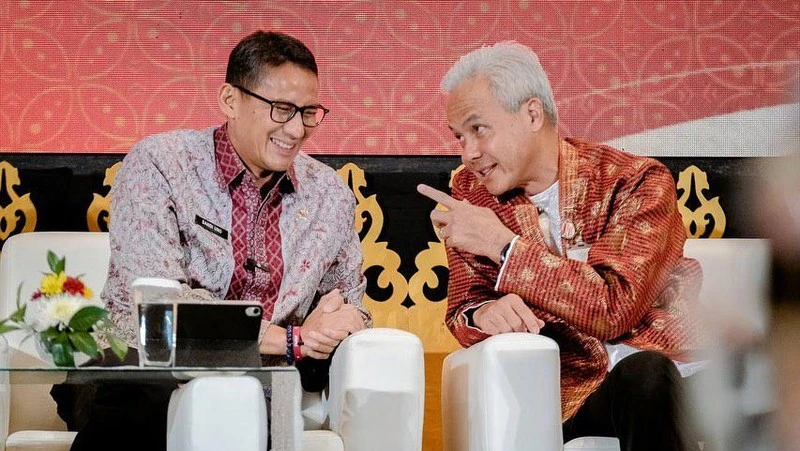 Partai Persatuan Pembangunan (PPP) menyampaikan optimismenya bahwa Sandiaga Uno berpeluang jadi Cawapresnya Ganjar. (Instagram @sandiuno)