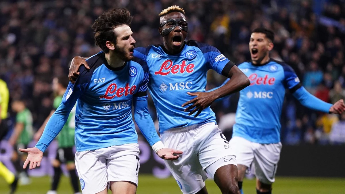 Foto: Napoli Raih Kemenangan 2-1 atas Sassuolo dalam Liga Italia 2023/2024 | Pifa Net