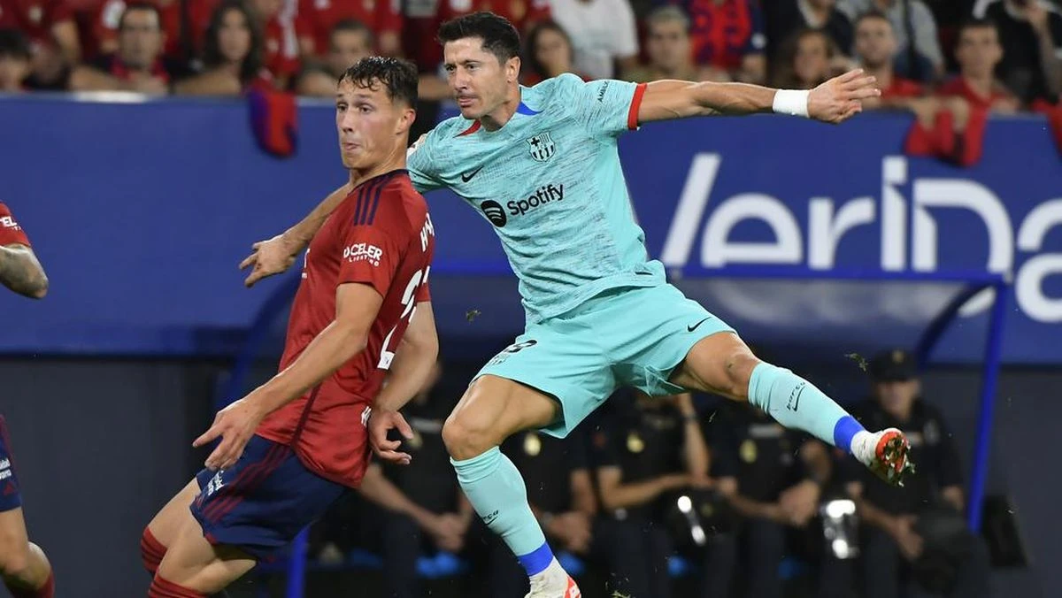 Foto: Barcelona Menang Tipis 2-1 dalam Laga Sengit vs Osasuna | Pifa Net