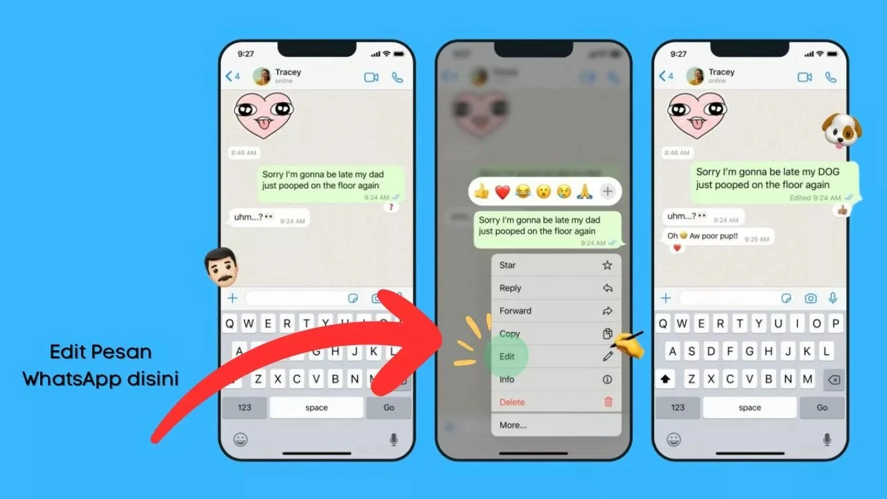 Foto: Solusi Bagi yang Sering Typo, Begini Cara Edit Pesan WhatsApp | Pifa Net