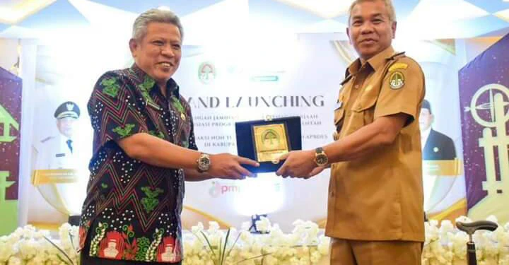 Muda Mahendrawan menghadiri launching dan pembacaan Pakta Integritas Replikasi Inovasi CMS APBDes Ketapang 2024. (Dok. Prokopim Pemkab Ketapang))