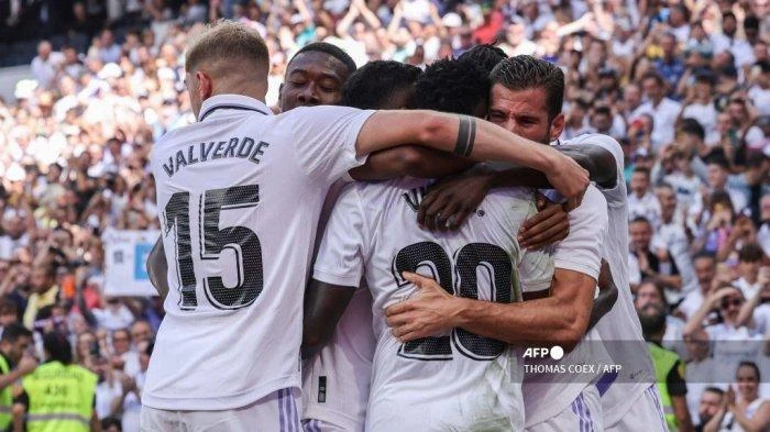 Foto: Real Madrid Menang 5 Kali Berturut-turut di LaLiga, Gol Valverde dan Joselu Sempurnakan Kemenangan | Pifa Net