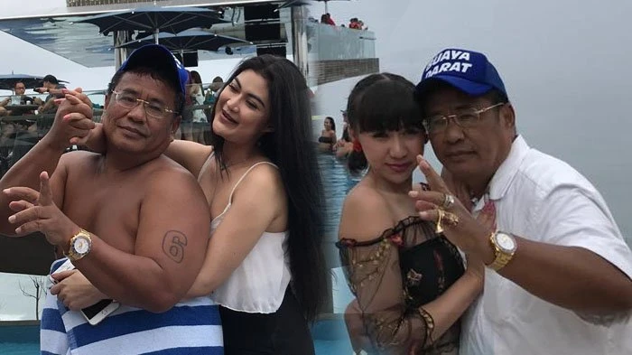 Momen pengacara kondang Hotman Paris bersama wanita-wanita seksi di Bali. (Tribun Jateng)