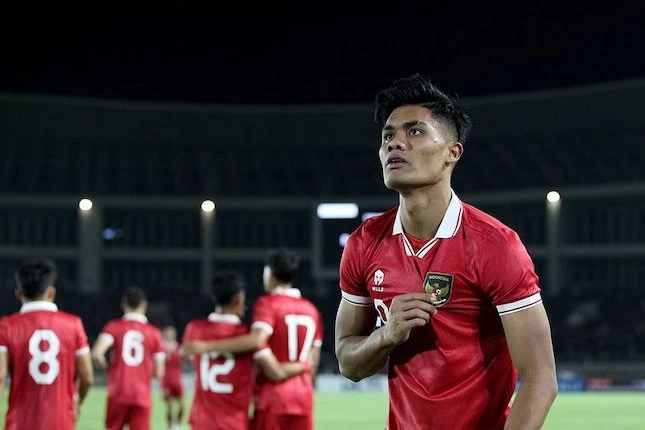 Striker Ramadhan Sananta bergabung dengan Timnas U-24 Indonesia di Tiongkok untuk perkuat babak 16 besar Asian Games. (Bola.net/Arief Bagus)